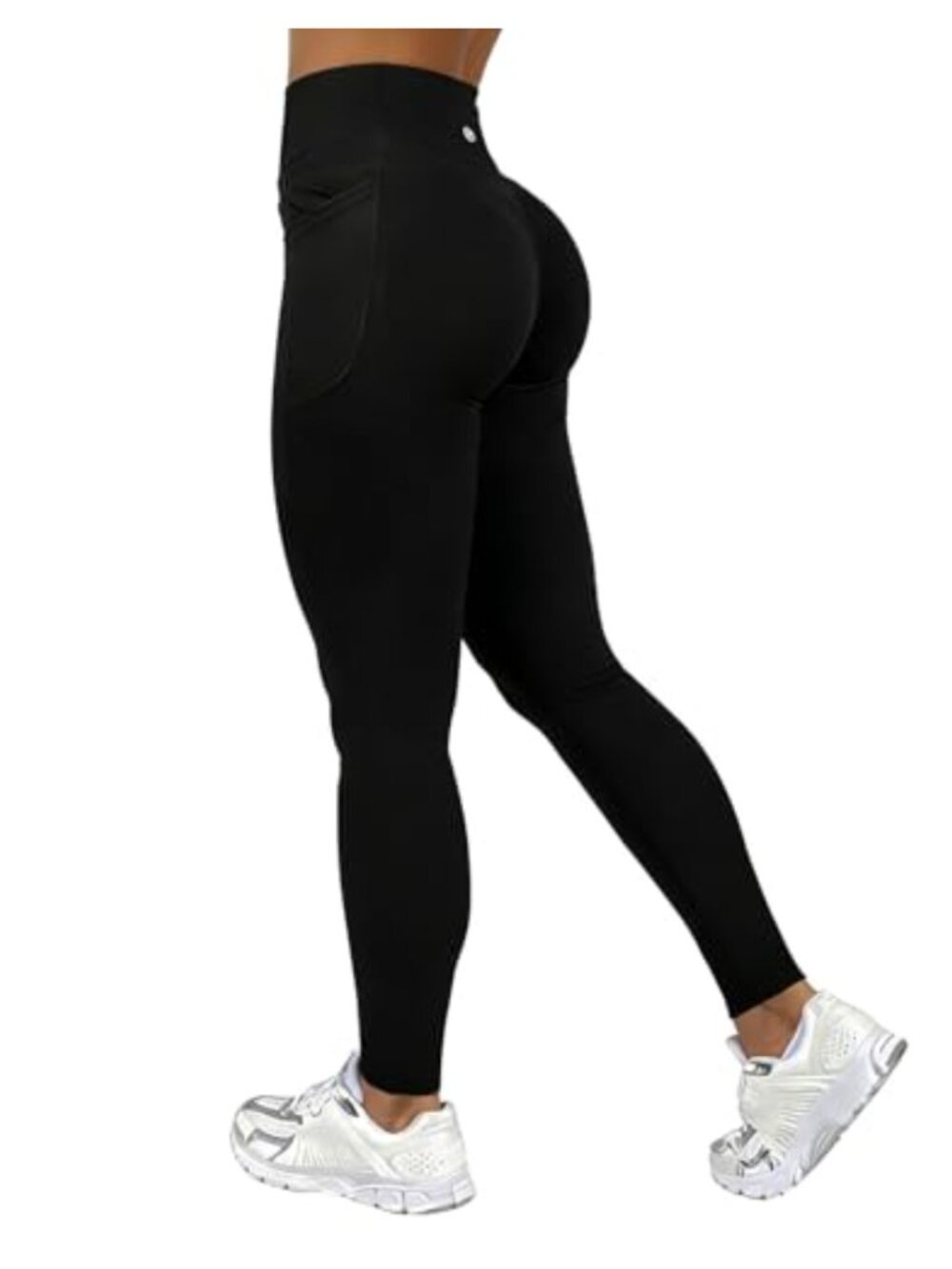 High Waisted Leggings 28" Butt Lifting Seamless Yoga Pants Tummy Control with